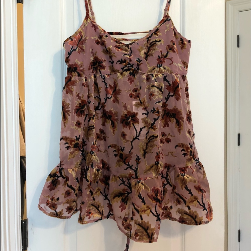 Urban Outfitters Floral Embroidered Blouse